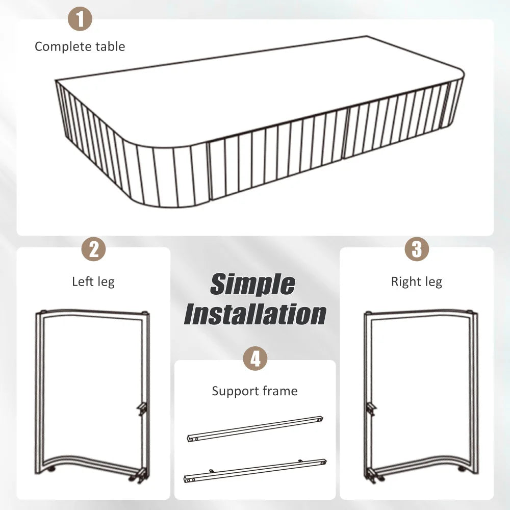 33.9" Mirrored Makeup Vanity Desk with LED Mirror and Storage Drawers