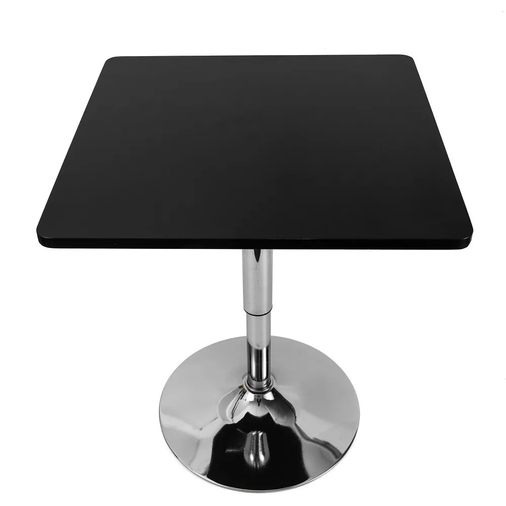 Height Adjustable 360 Degree Swivel Bar Dining Table Square Pub Table