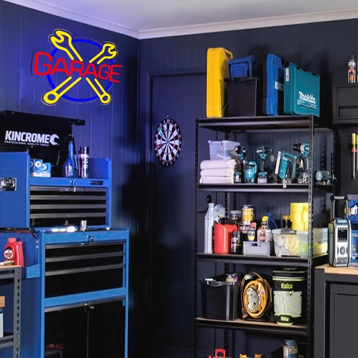 Garage Neon Sign LED Light for Man Cave Auto Repair Shop Decoration