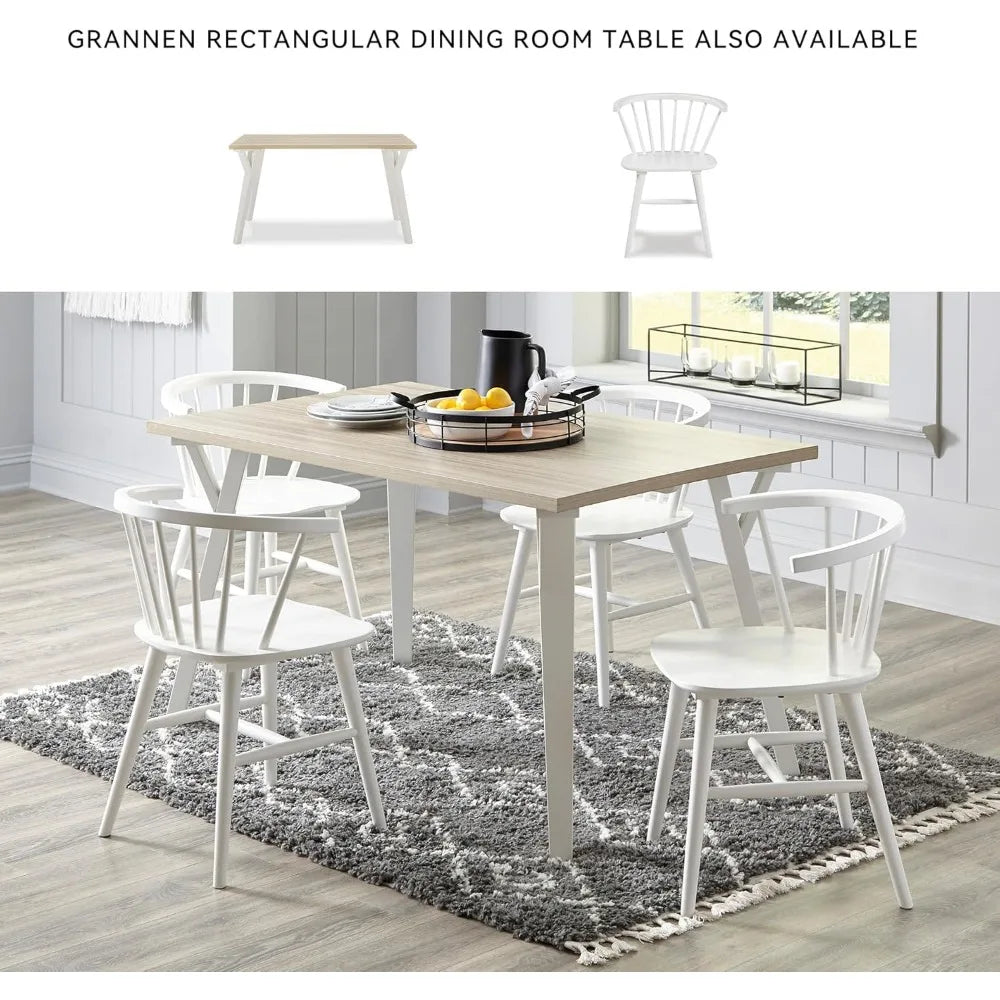 Grannen Modern Spindle Back Dining Chair Set of 2 for Home Decor