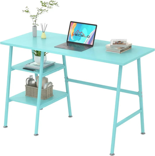 Ljustra 43 Inch Home Office Writing Desk Workstation with Storage Hutch