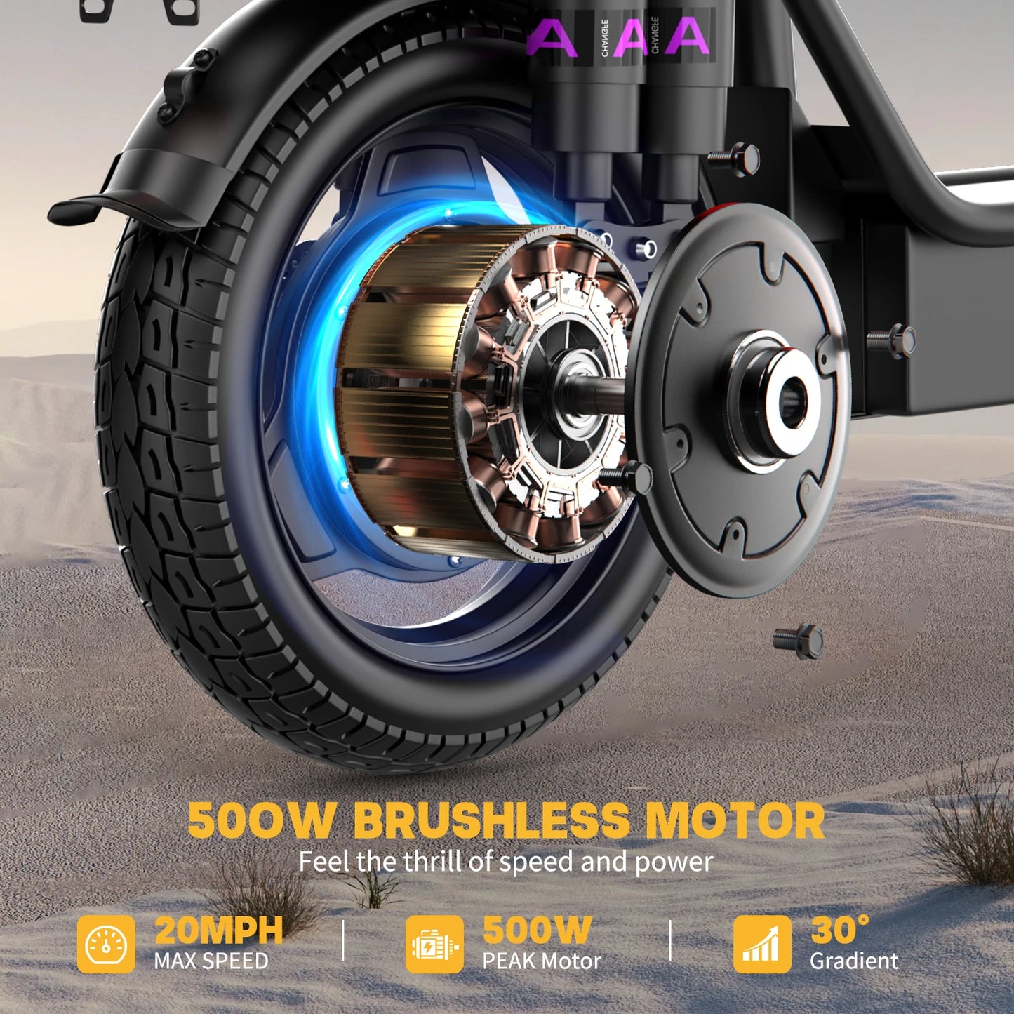 Adults Electric Scooter with Seat 700W 30 Mile Range Foldable E-Scooter