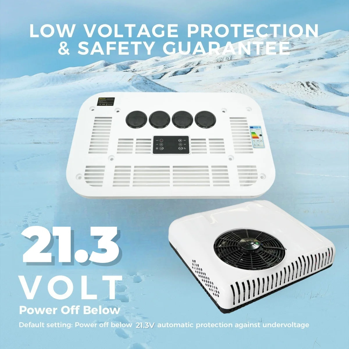 12V 24V Rooftop Air Conditioner for RV Truck Camper Van Caravan