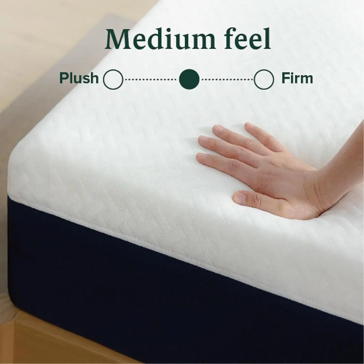 Ljustra 10 Inch Hybrid Mattress Full Cooling Comfort Medium Firm Motion Isolation