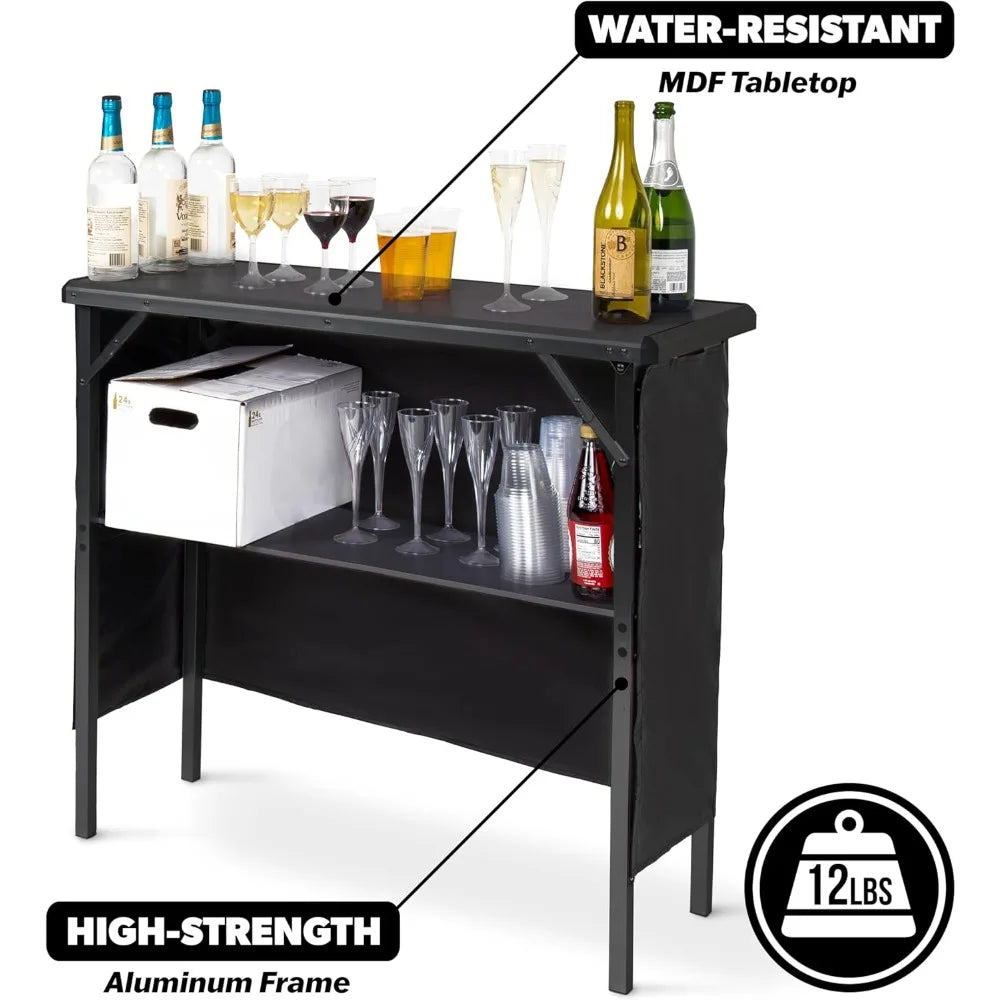 Activity Portable Bar Table LED Pop-Up Mobile Cocktail Table