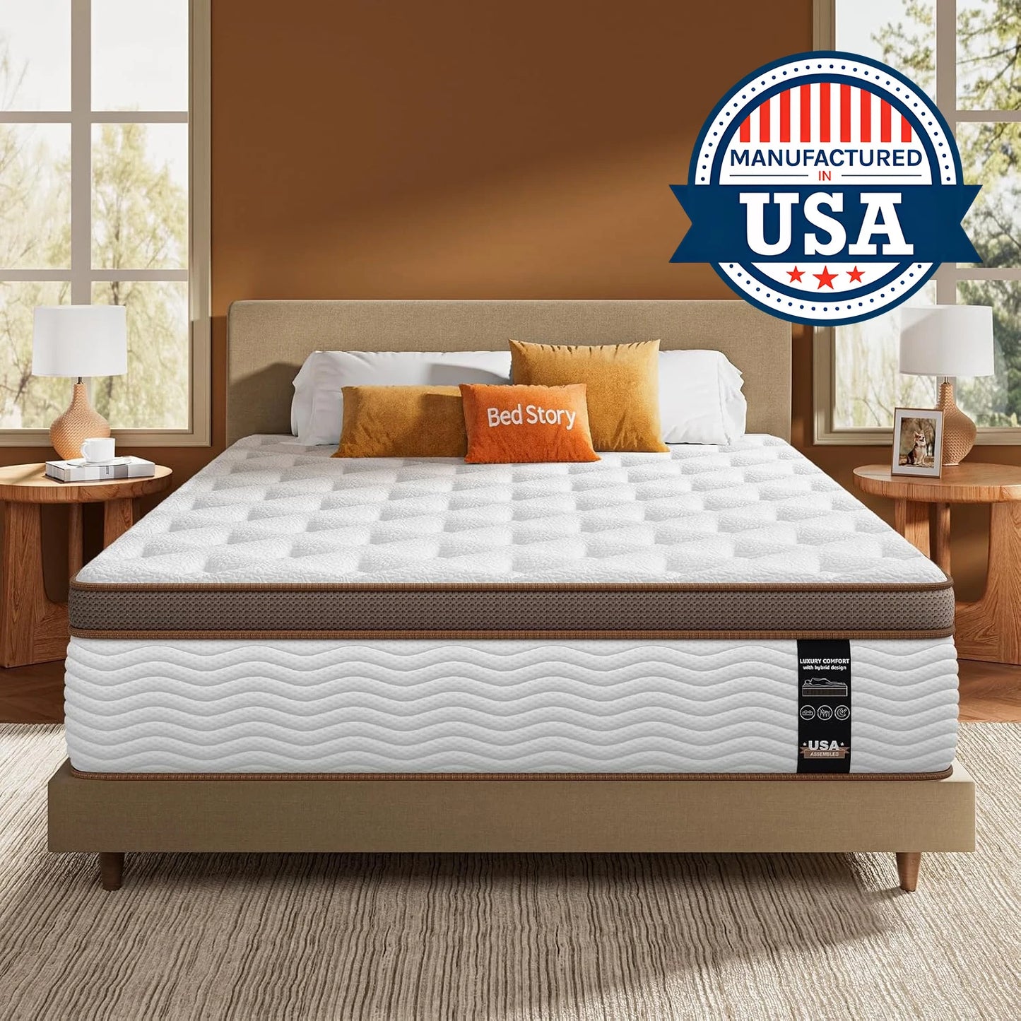 Ljustra Hybrid Queen Size Mattress Gel Memory Foam Innersprings