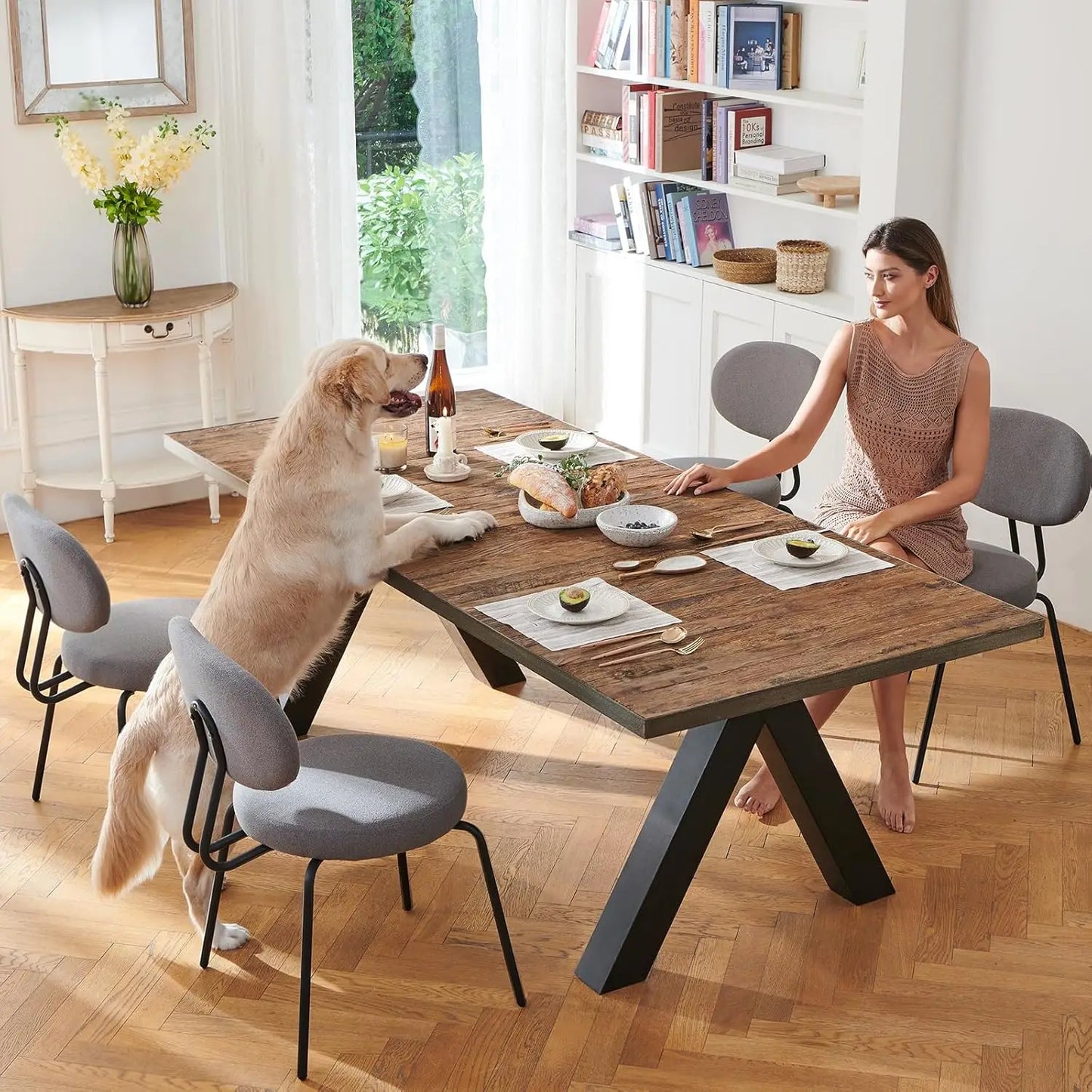 Modern Dining Chairs Set of 4 Upholstered Kitchen Dining Room Chairs