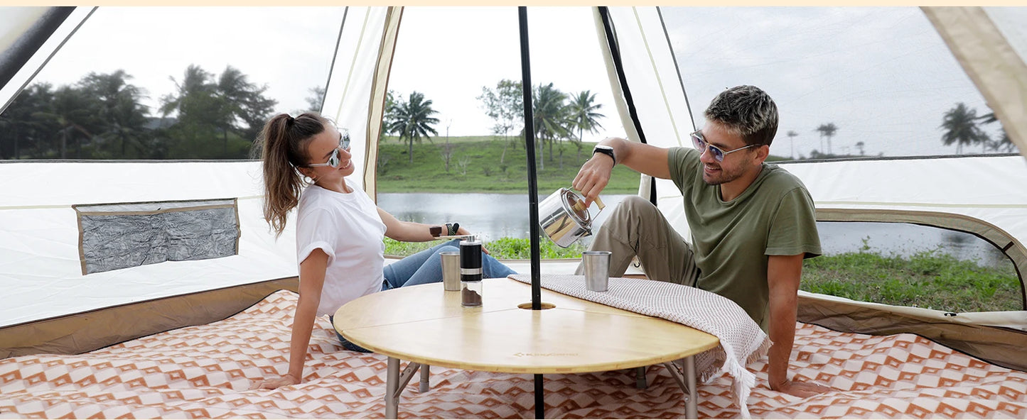 Ljustra Family Cabin Camping Tent for 3-4 People Outdoor Activities