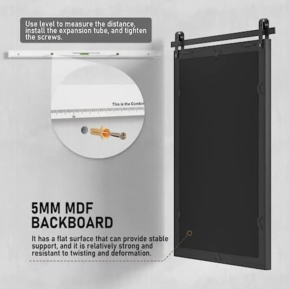 Rustic Farmhouse Wall Mirror Rectangle 22x30 Inch Wood Framed Mirror