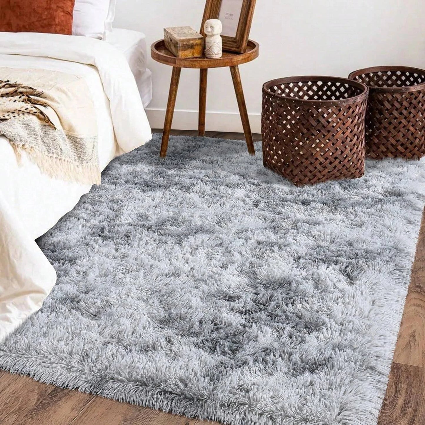 Large Modern Fluffy Carpet Plush Rug for Living Room Bedroom Kids