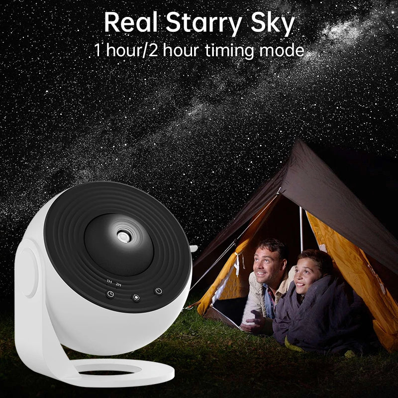 Night Light Galaxy Projector 360° Starry Sky Lamp for Kids Bedroom