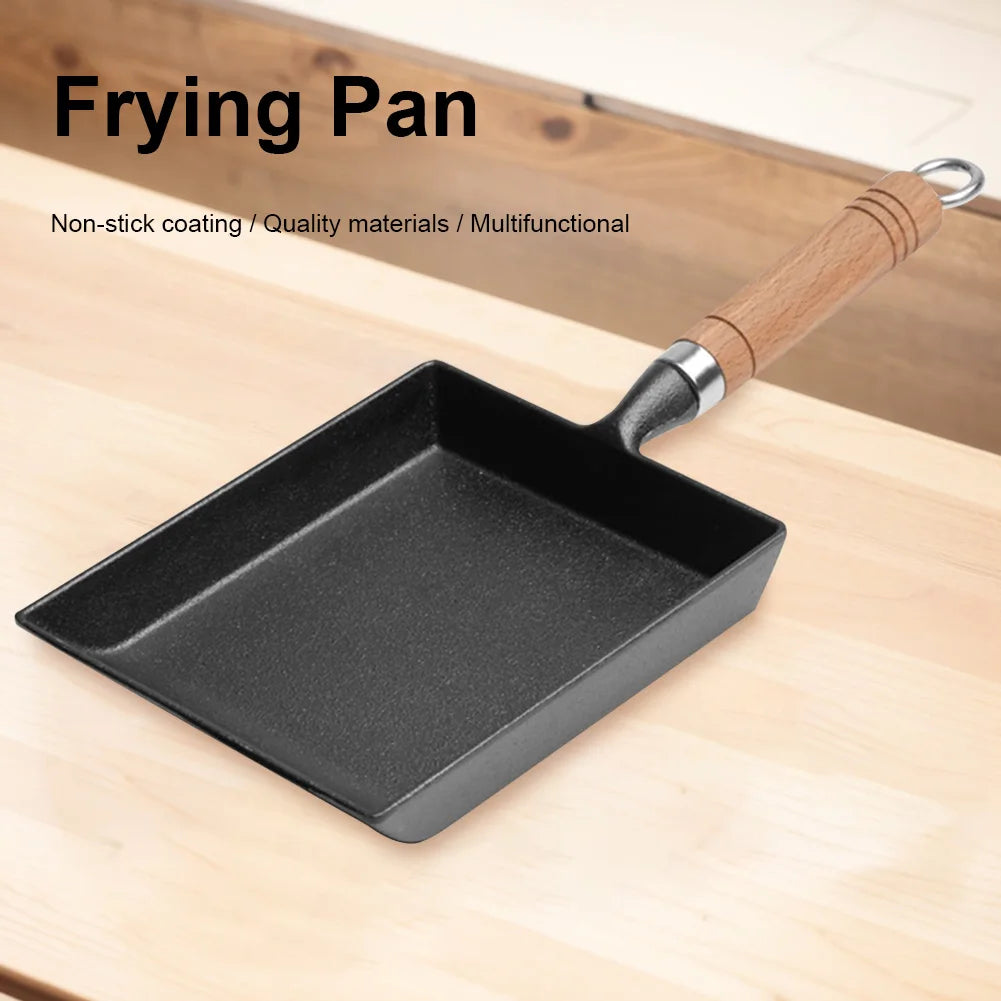 Cast Iron Non-Stick Tamagoyaki Egg Frying Pan Mini Omelette Pan