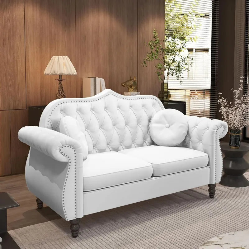 Chesterfield 3-Piece Sofa Couch Classic Tufted Living Room Office