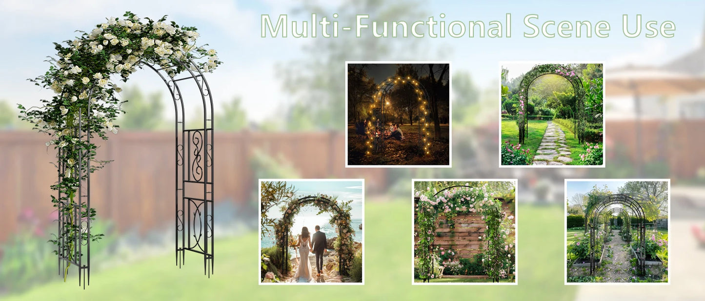 Metal Garden Plant Trellis Wedding Arch Frame for Climbing Plants