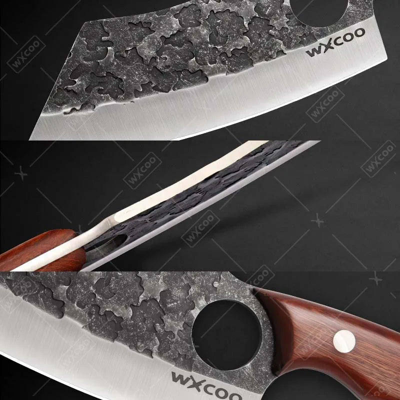 Professional Stainless Steel Kitchen Knife Set Butcher Cleaver Paring Knife