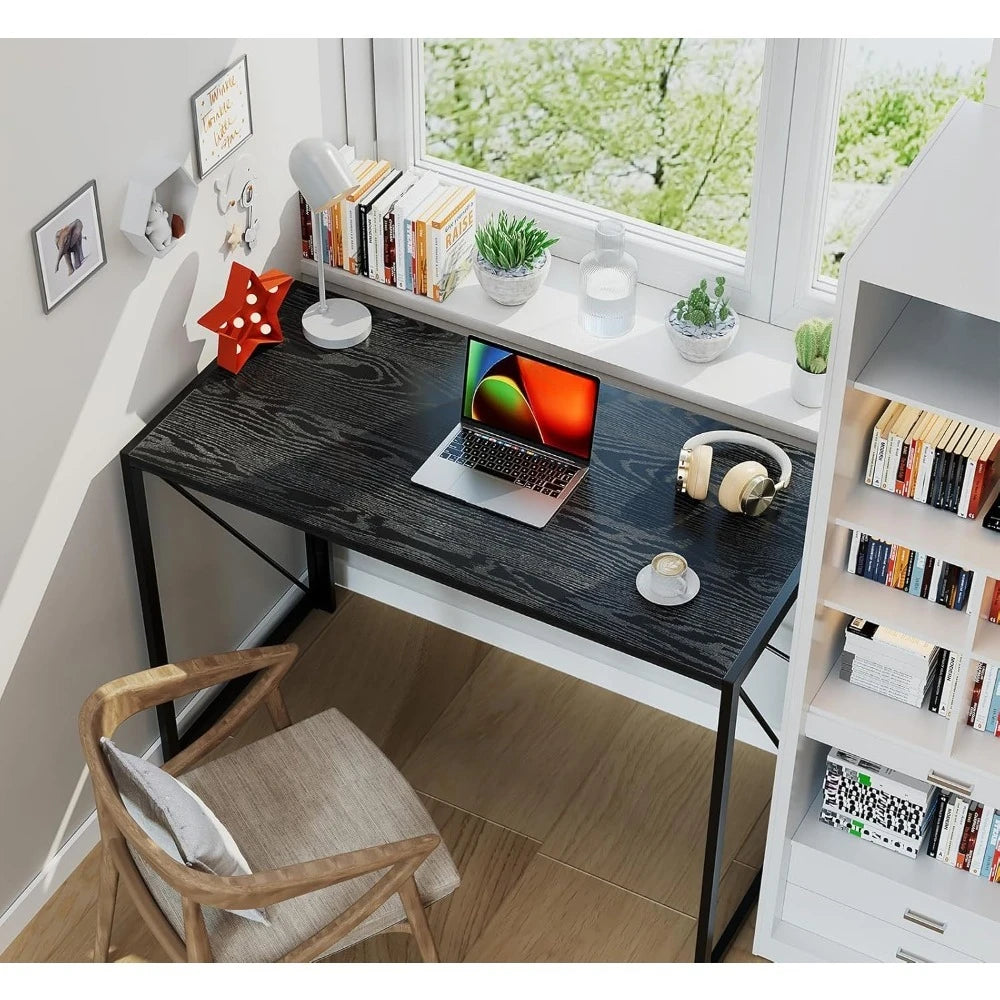 Folding Desk Portable Computer Table Space Saving Home Office Use
