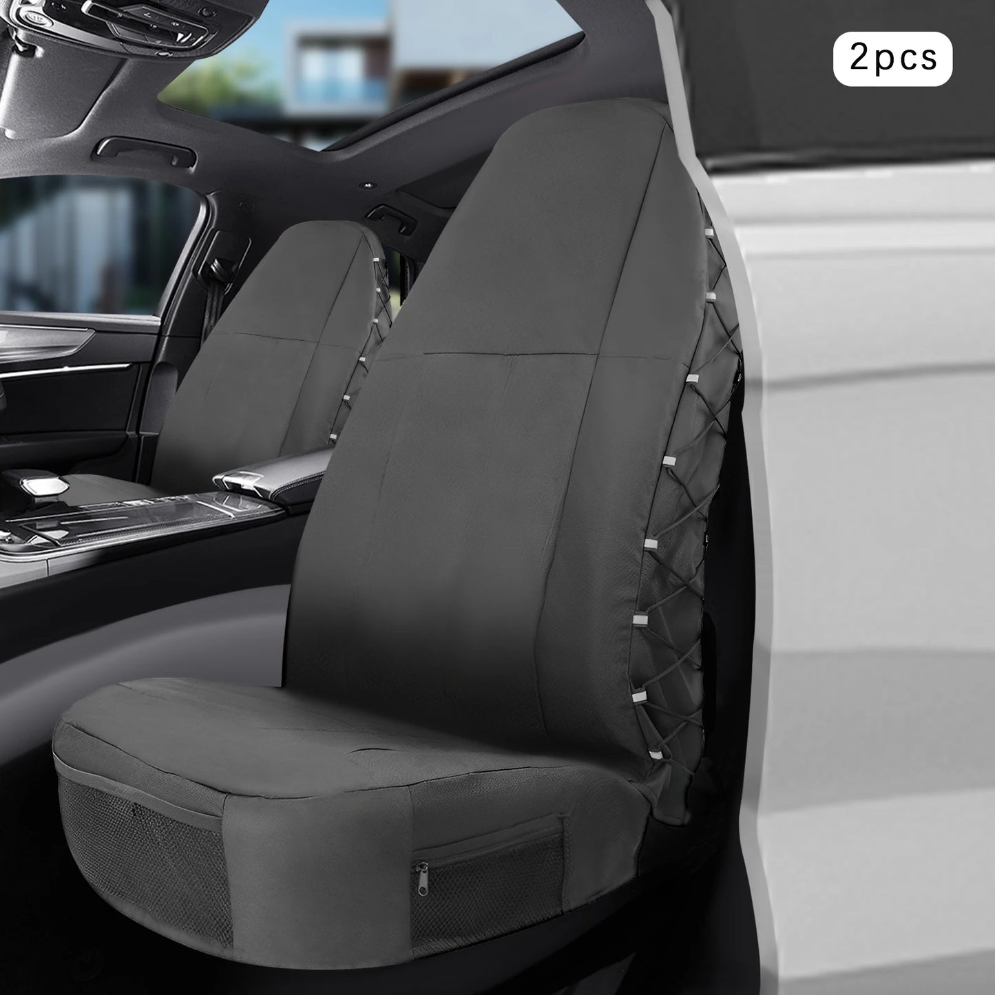 All-Weather Waterproof Car Seat Covers for SUVs and Sedans Pair