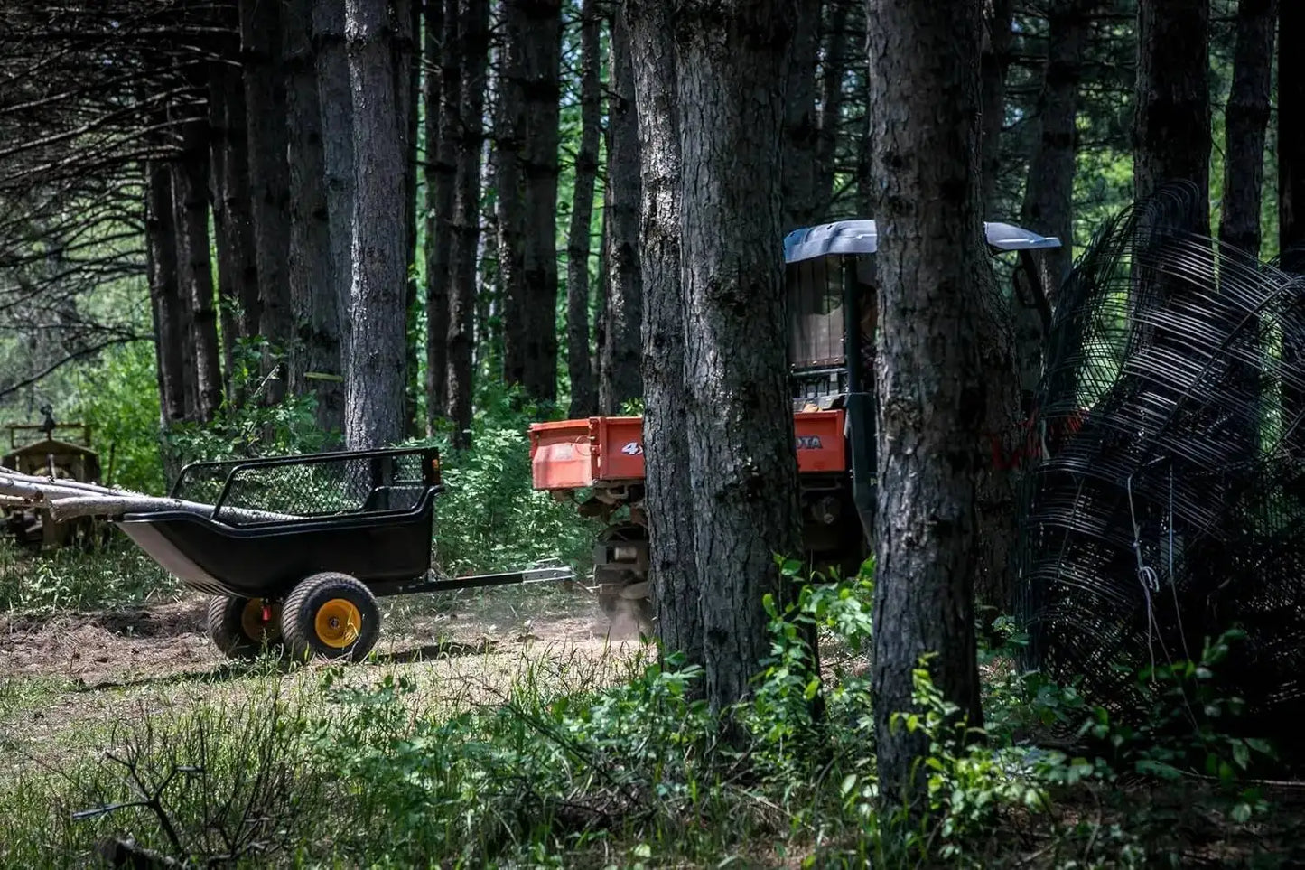 Heavy-Duty ATV UTV Utility Trailer 1500 lb Capacity for Ice Fishing