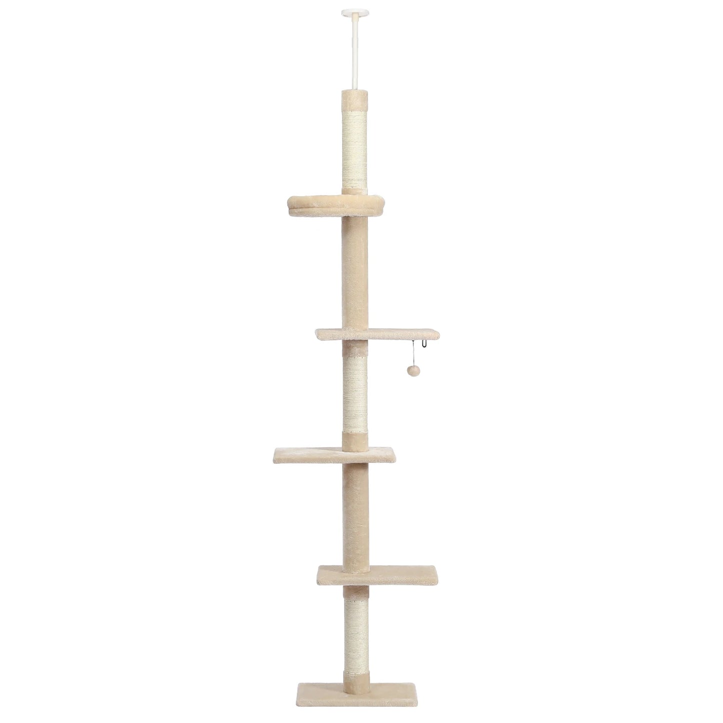 5-Tier Cat Tree Tower Indoor Climbing Scratching Post Hammock