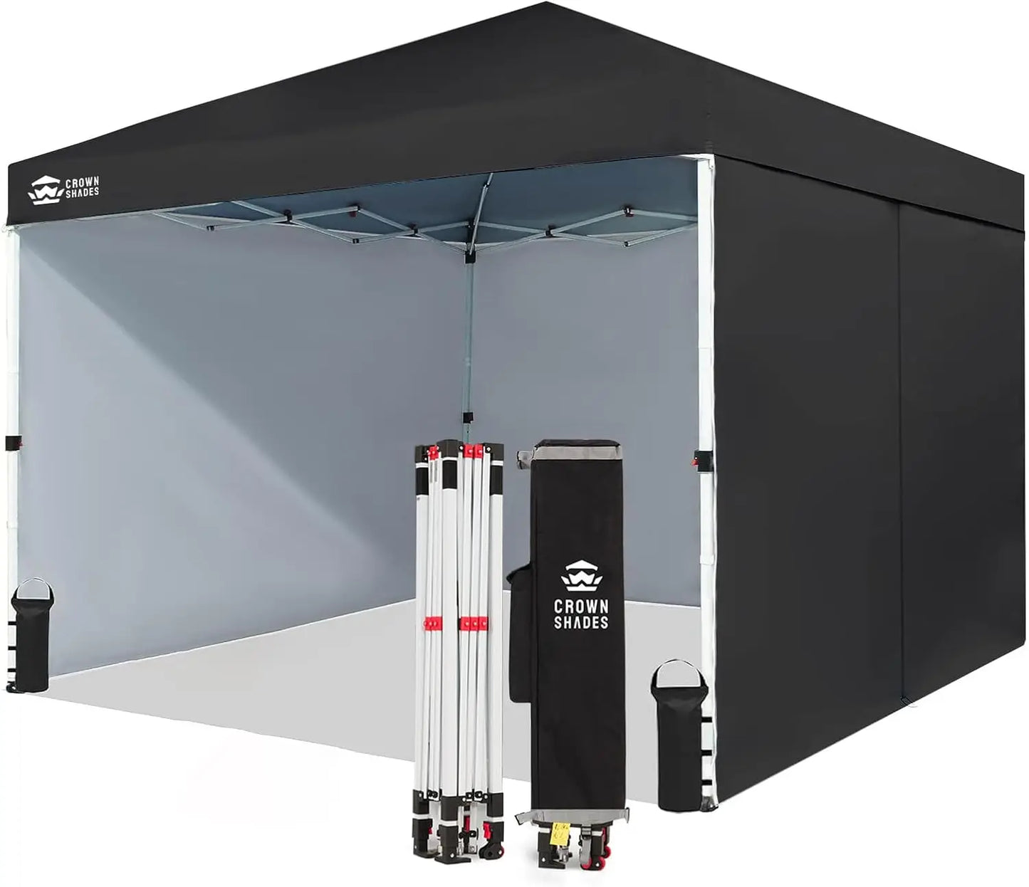 10x10 Instant Canopy Pop Up Tent with 4 Sidewalls for Outdoor Events