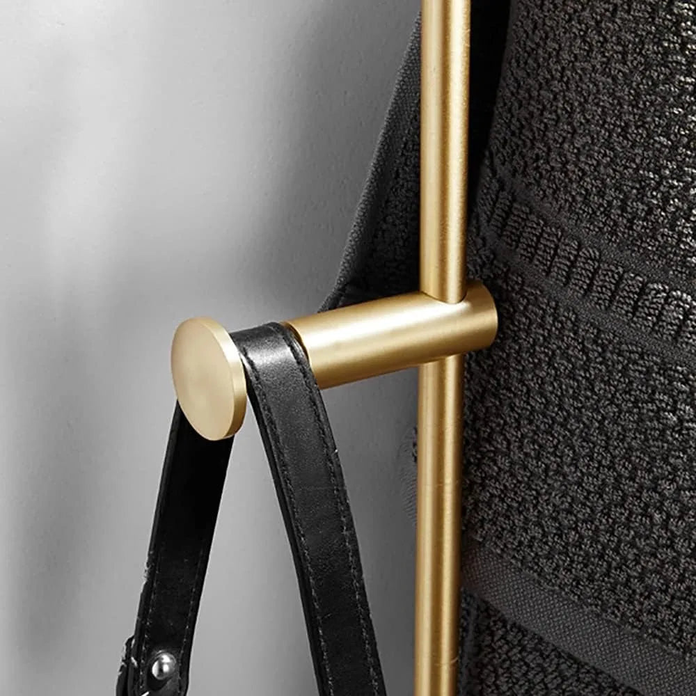 Wall Mounted Metal Vertical Tree Branch Coat Rack 6 Adjustable Hooks