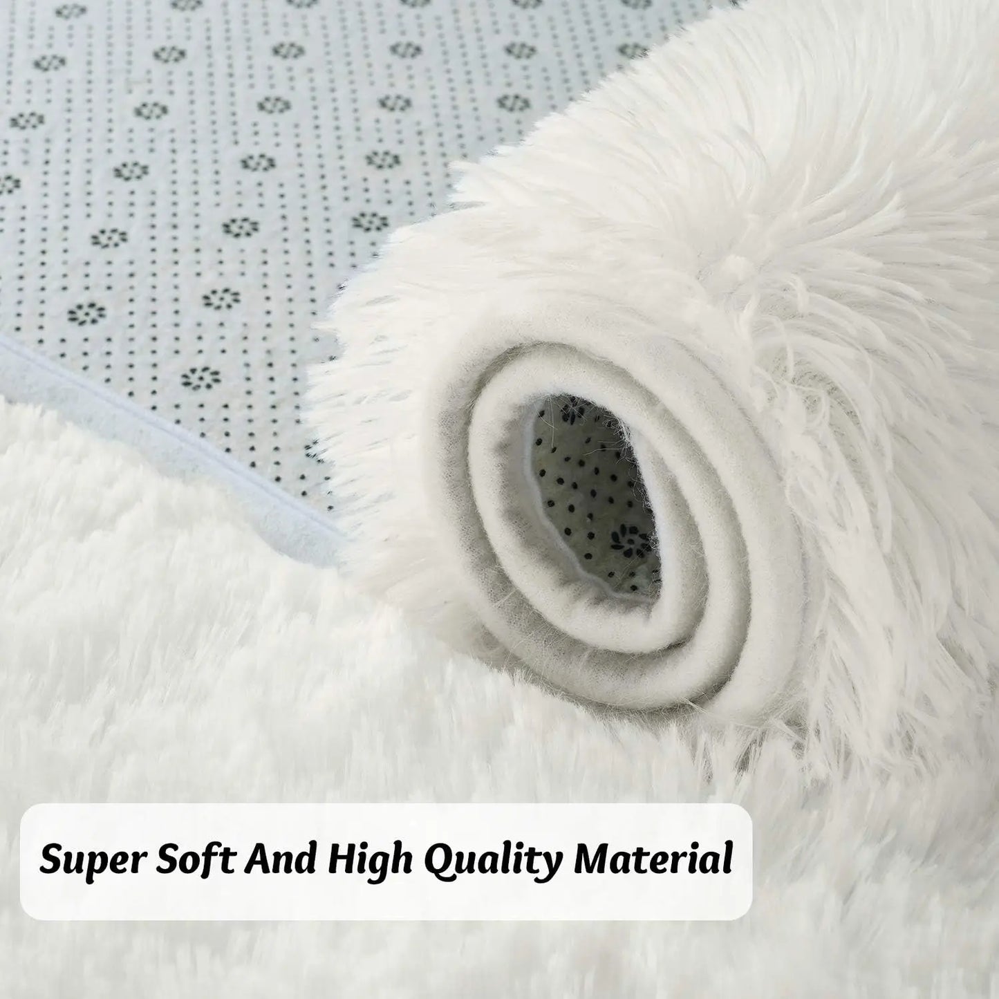 Fluffy Area Rugs for Bedroom Living Room Soft Fuzzy Non Slip Carpet