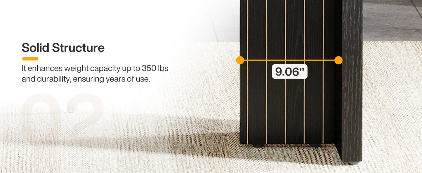 Tribesigns 55 Inch Bar Table Modern Mini Bar with Faux Marble Top