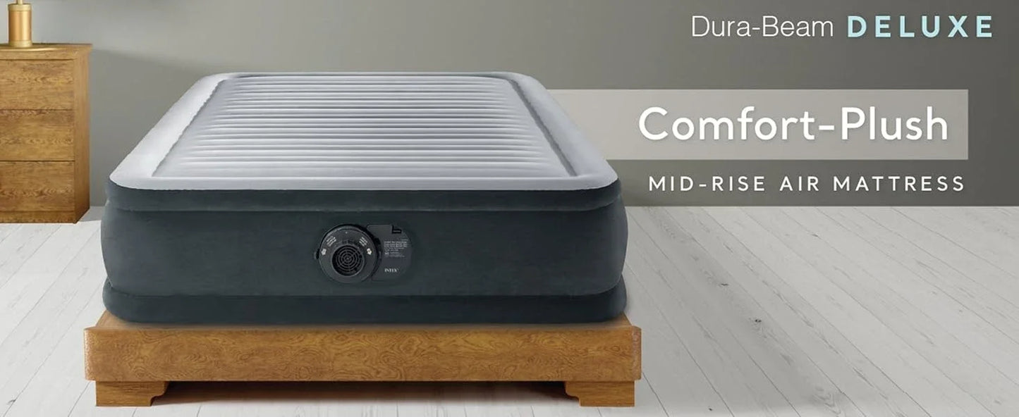 Ljustra 22in Queen Comfort Plush High-Rise Inflatable Air Mattress
