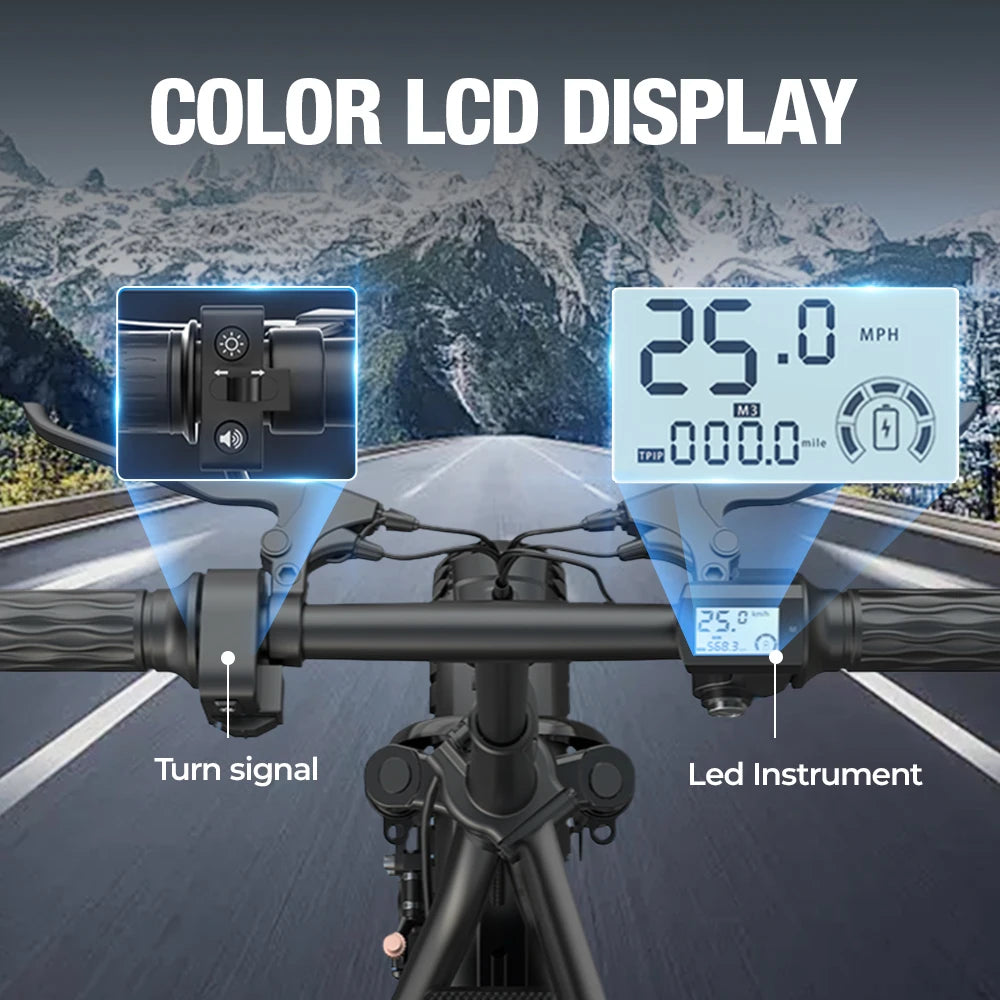 500W Electric Scooter 48V 15Ah Lithium Battery 35km/h Shopping Box