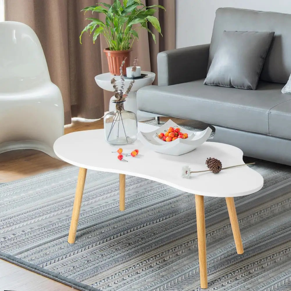 Small Space Mid Century Modern Cloud Shape Coffee Table for Living Room