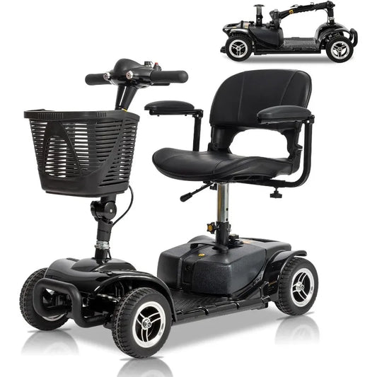 4 Wheel Mobility Scooter Foldable Electric Scooter for Seniors Adults