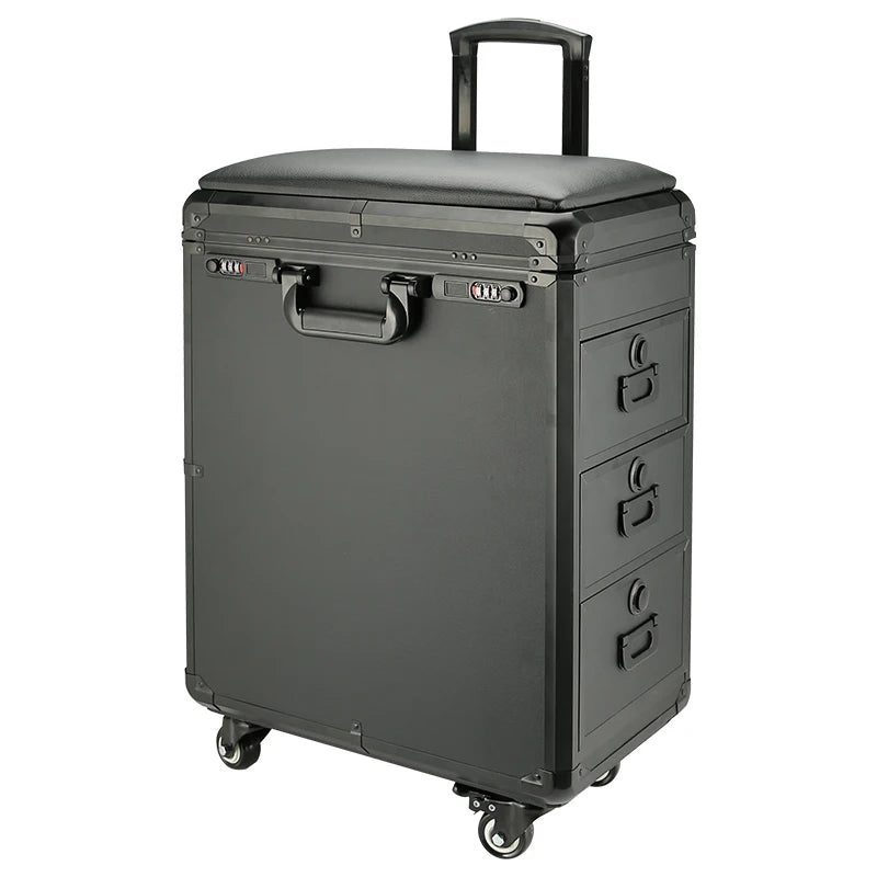 Ljustra Tattoo Suitcase With Three Drawers Large Storage Traveling Case
