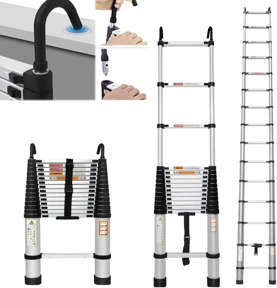 Ljustra Multi-Purpose Telescopic Ladder 3.2-6.2M Heavy Duty Portable