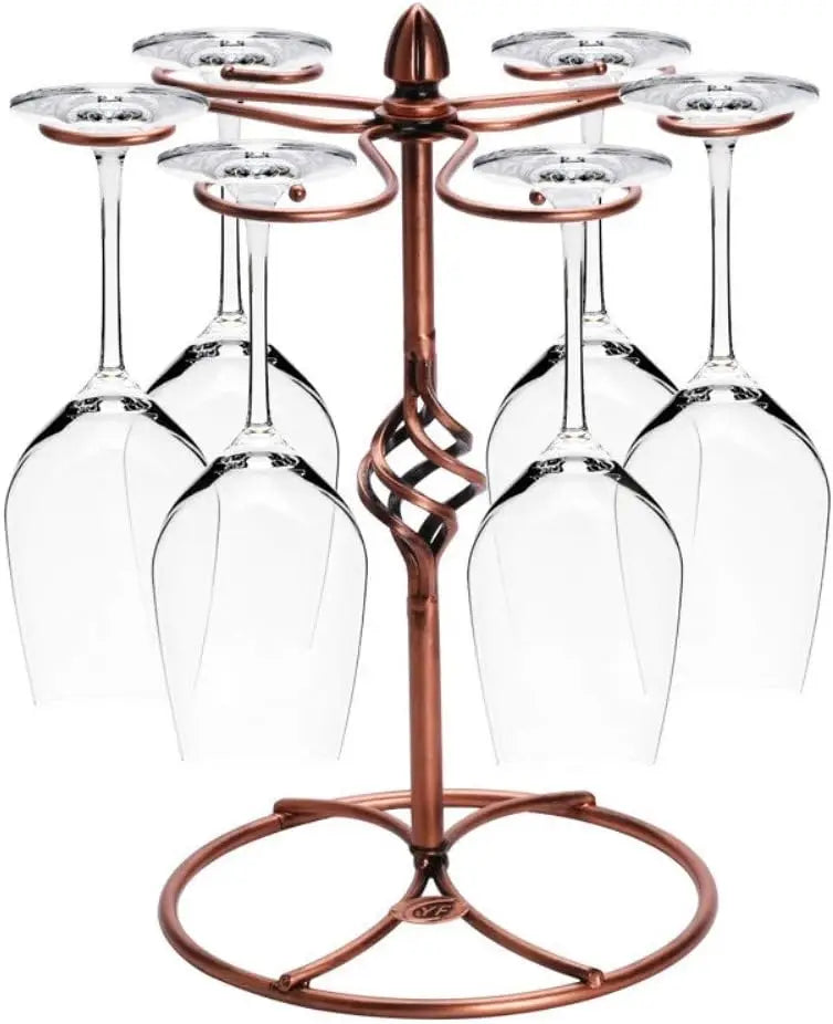Ljustra Fantasee Wine Glass Holder Tabletop Stemware Rack for 6 Glasses