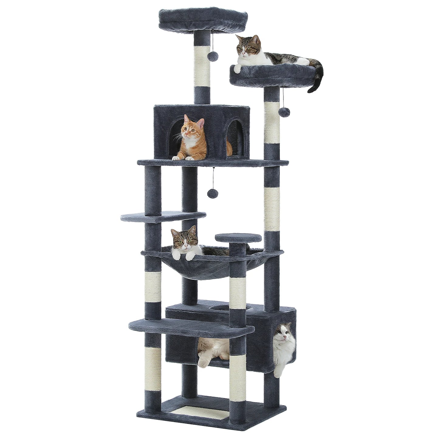 Large Cat Tree Tower Indoor Cats Scratching Posts Hammock Condo Toys