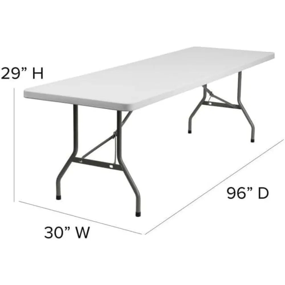 8ft Folding Table Portable Indoor Outdoor Party Picnic Camping Table