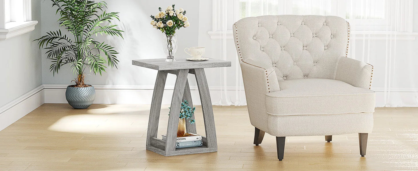 Modern End Tables Living Room Set of 2 Stylish Side Tables for Home