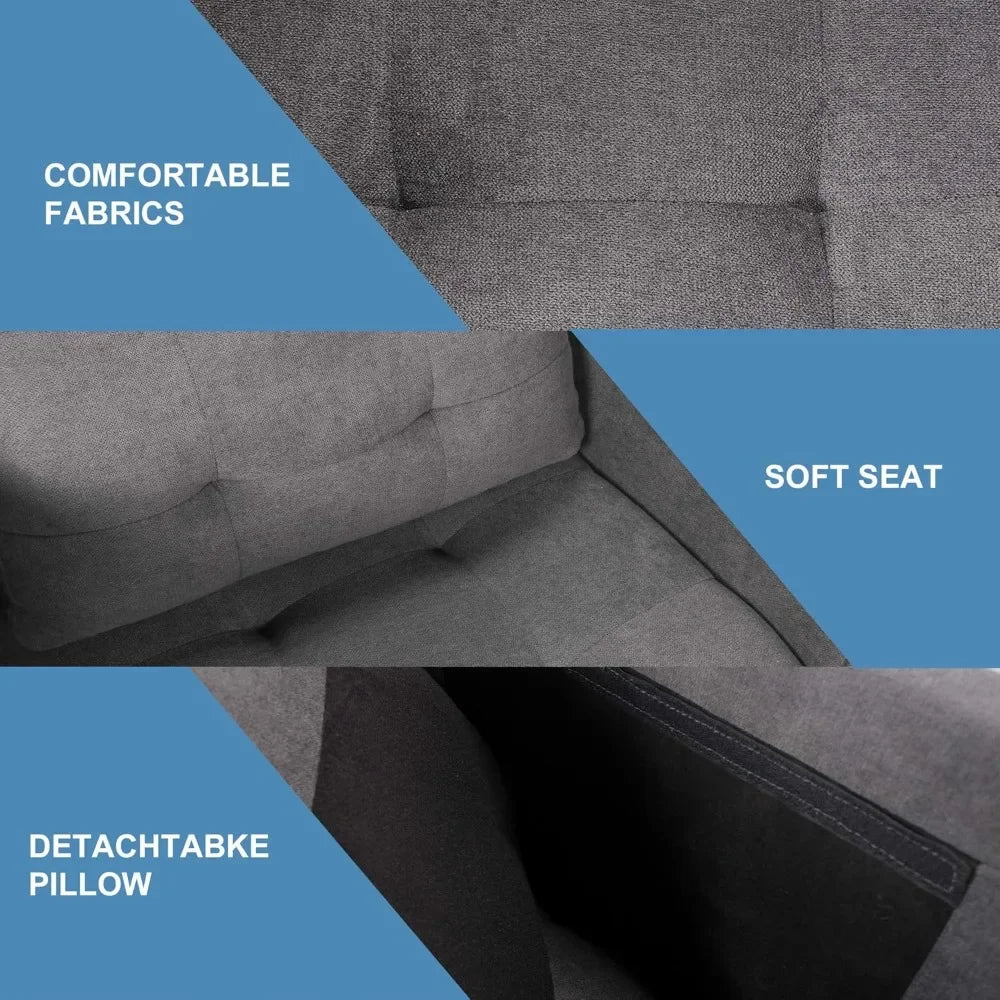 Mid Century Modern Upholstered Accent Chair Comfy Reading Armchair