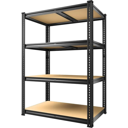 Ljustra 4 Tier Heavy Duty Storage Shelves Adjustable Metal Rack 1800LBS