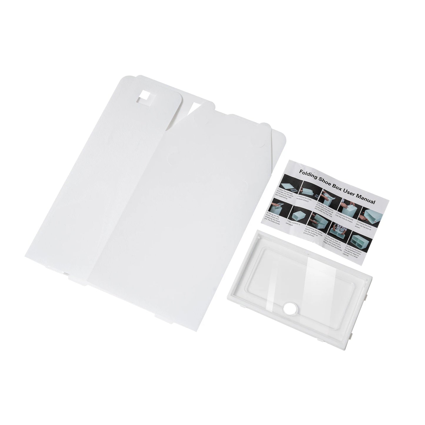 24 Pcs Stackable Transparent Shoe Box Dustproof Storage Organizer