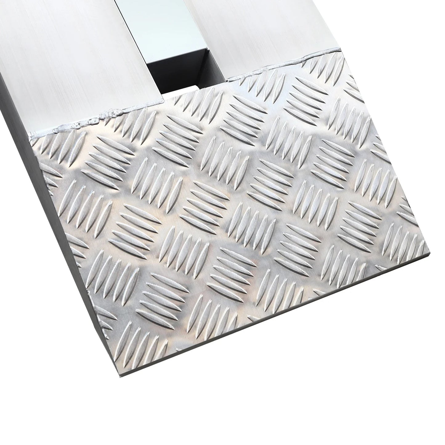 2pcs Heavy-Duty Aluminum Trailer Ramps 6000lbs 60"x12" Anti-Slip Ramps