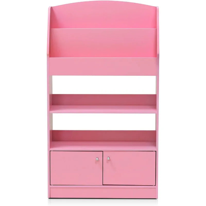 Lova Magazine Bookshelf with Storage Cabinet for Home Office Dorm Room