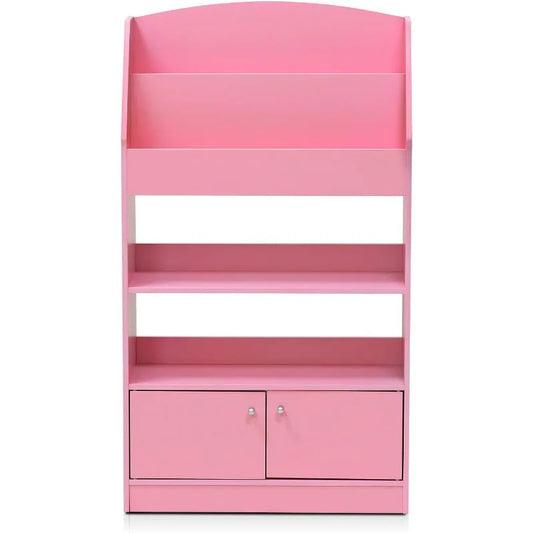 Lova Magazine Bookshelf with Storage Cabinet for Home Office Dorm Room