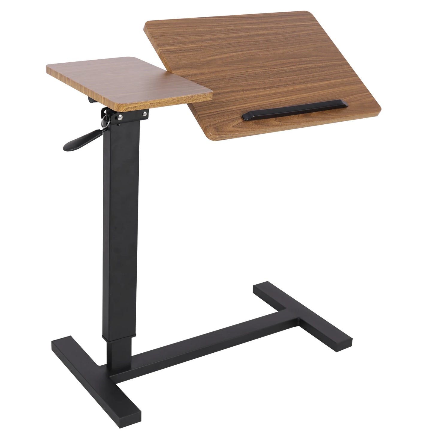 Height Adjustable Overbed Table Bedside Desk Laptop Table with Wheels