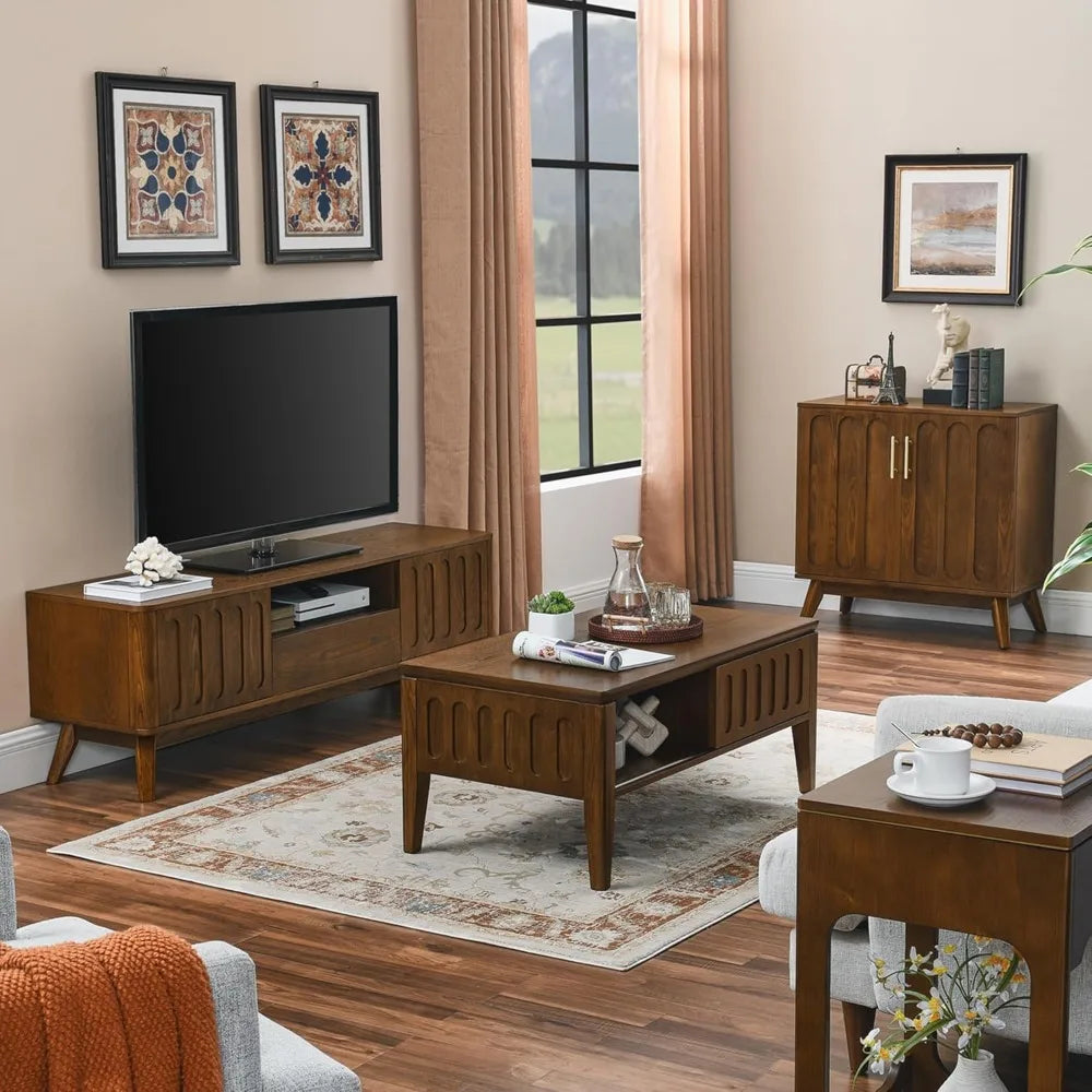 Mid Century Modern Sideboard Buffet Storage Cabinet for Living Room