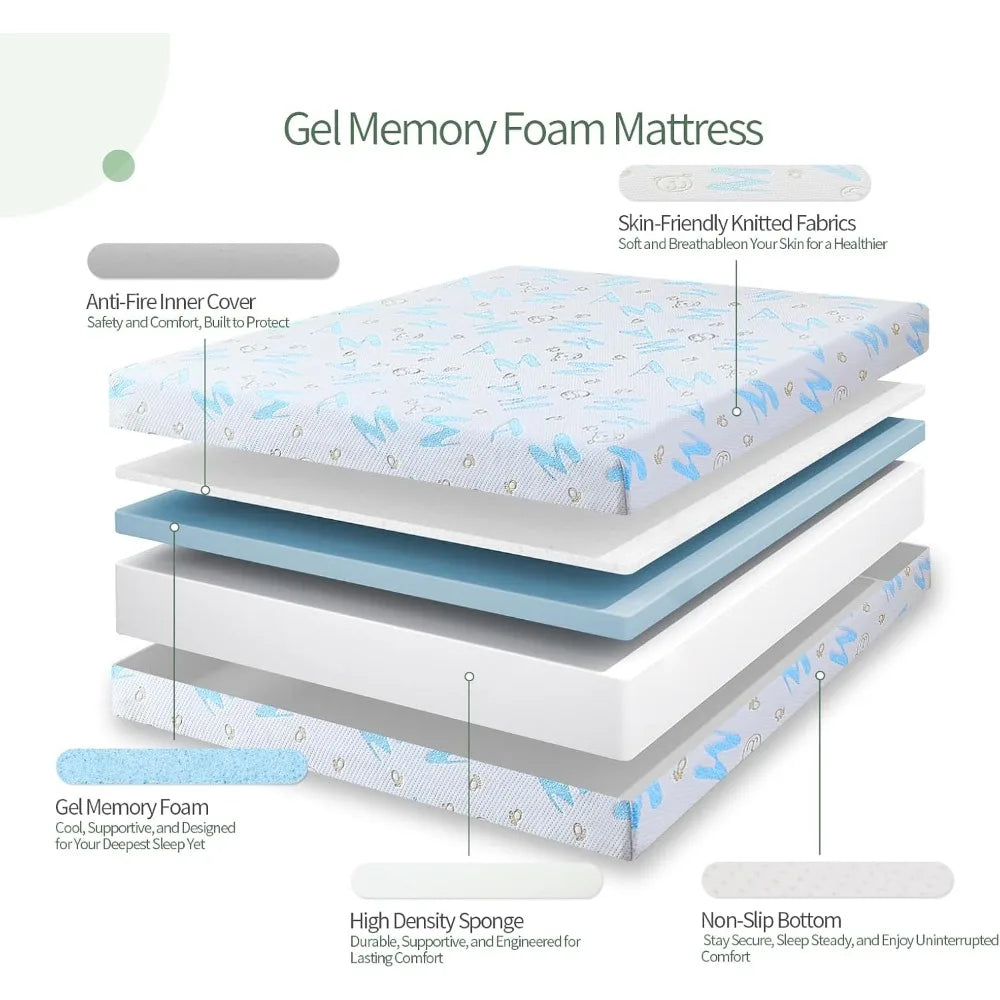 Ljustra 5 Inch Twin Memory Foam Mattress Medium Feel Washable Cover