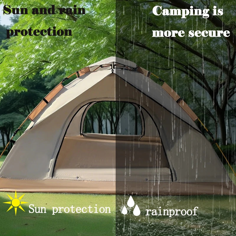 Extra Large 2-4 Person Lightweight Family Tent Quick Setup Picnic