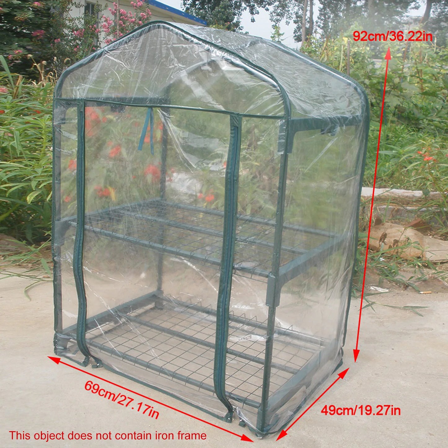 Mini Portable Greenhouse for Outdoor Flower Plants Gardening Without Stand