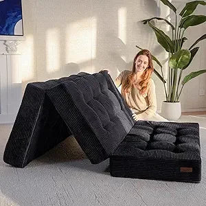 Ljustra Tri-Fold Mattress 6 Inch Folding Foam Bed Guest Floor Mattress