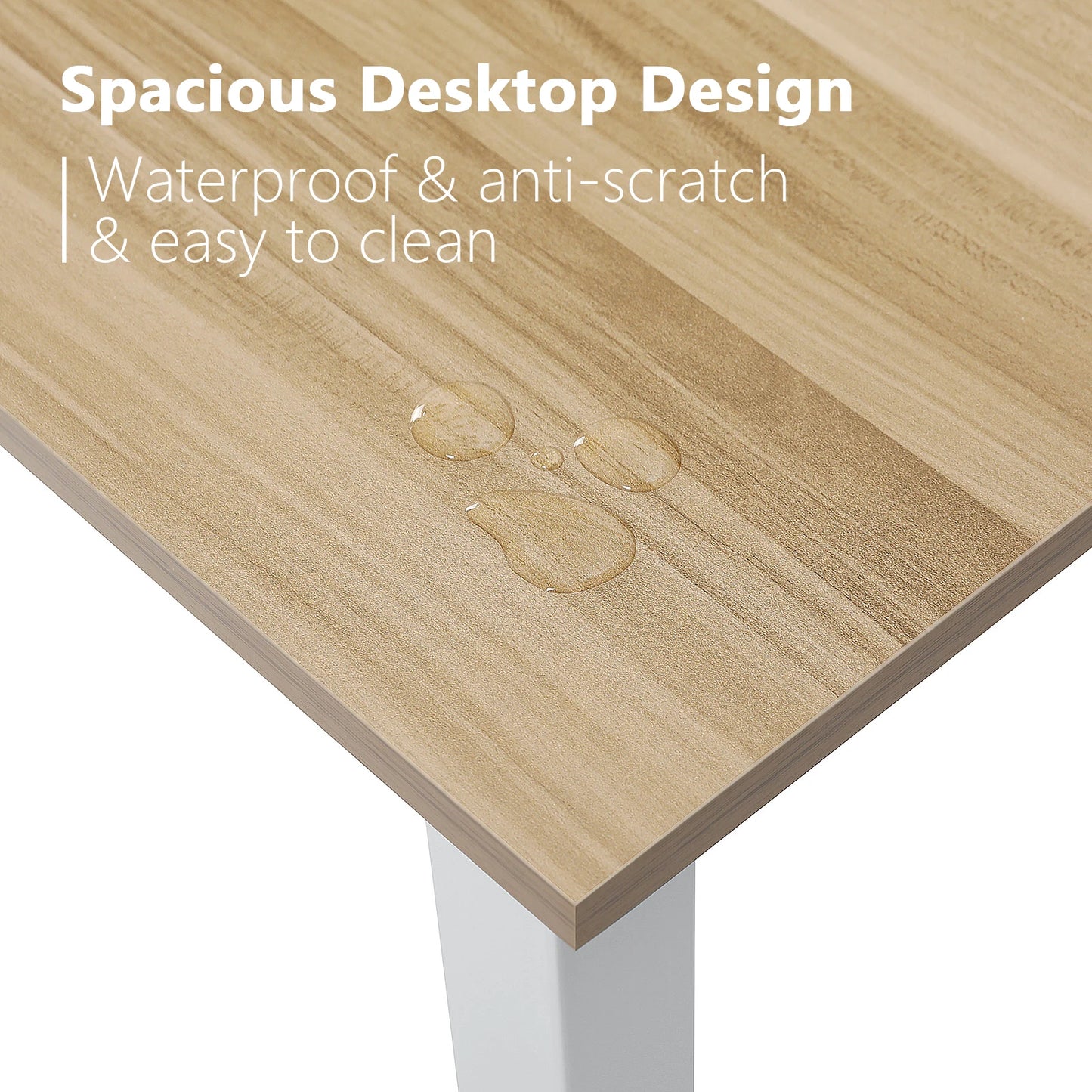 47 Inch Large Computer Desk Study Writing Office Desk for Home